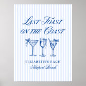 Laatste toast op de kust Elegante Hand getrokken B Poster (Voorkant)