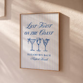 Laatste toast op de kust Elegante Hand getrokken B Poster