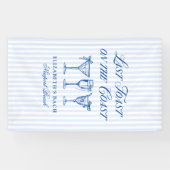 Laatste toast op de kust Elegante Hand getrokken B Spandoek (Horizontaal)