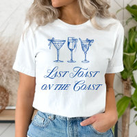 Laatste toast op de kust Elegante Hand getrokken B