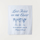 Laatste toast op de kust Elegante Hand getrokken B Wandkleed (Voorkant)