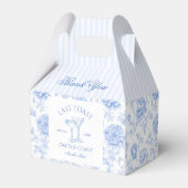 Laatste toast op de kust Floral Bachelorette Bedankdoosjes (Achterkant)