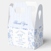 Laatste toast op de kust Floral Bachelorette Bedankdoosjes (Geopend)