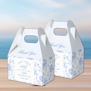 Laatste toast op de kust Floral Bachelorette Bedankdoosjes