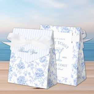 Laatste toast op de kust Floral Bachelorette Bedankdoosjes