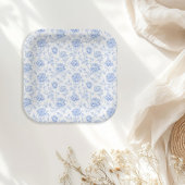 Laatste toast op de kust Floral Bachelorette Papieren Bordje