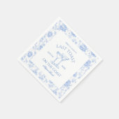 Laatste toast op de kust Floral Bachelorette Servet (Hoek)