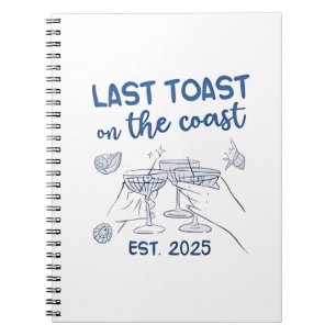 Laatste toast op de kust gesticht in 2025 notitieboek