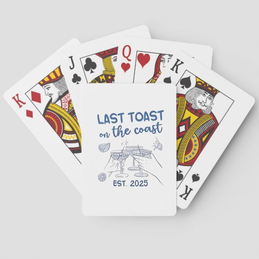 Laatste toast op de kust gesticht in 2025 pokerkaarten (Achterkant)
