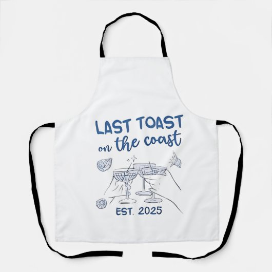 Laatste toast op de kust gesticht in 2025 schort (Voorkant)