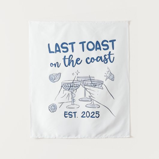 Laatste toast op de kust gesticht in 2025 wandkleed (Voorkant)