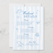 Laatste toast op de kust getrokken strepen Bachelo Kaart (Achterkant)