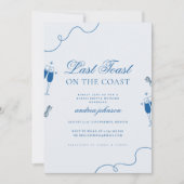 Laatste toast op de kust Hen vrijgezellenweekend Kaart (Voorkant)