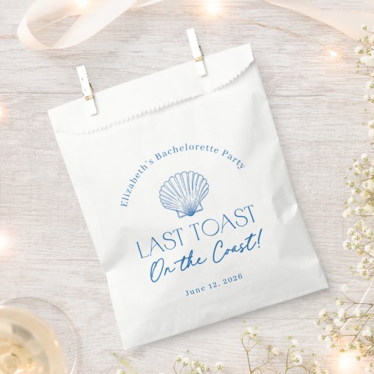 Laatste toast op de kust hersteltas bedankzakje (Geknipt)