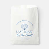 Laatste toast op de kust hersteltas bedankzakje (Voorkant)