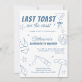 Laatste toast op de kust in Bachelorette Kaart (Voorkant)