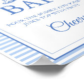 Laatste toast op de kust Mimosa Bar Tafelbord Poster (Hoek)