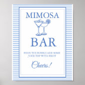 Laatste toast op de kust Mimosa Bar Tafelbord Poster (Voorkant)