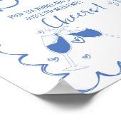 Laatste toast op de kust Mimosa Bar Tafelbord Poster (Hoek)