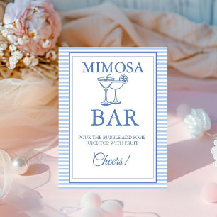 Laatste toast op de kust Mimosa Bar Tafelbord Reclamebord Met Voetstuk