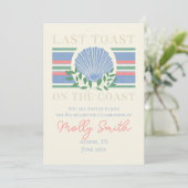 Laatste toast op de kust - Nautische Bachelorette Kaart (Staand voorkant)