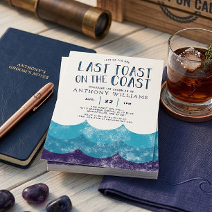 Laatste toast op de kust │Oceanen vrijgezellenfees Kaart