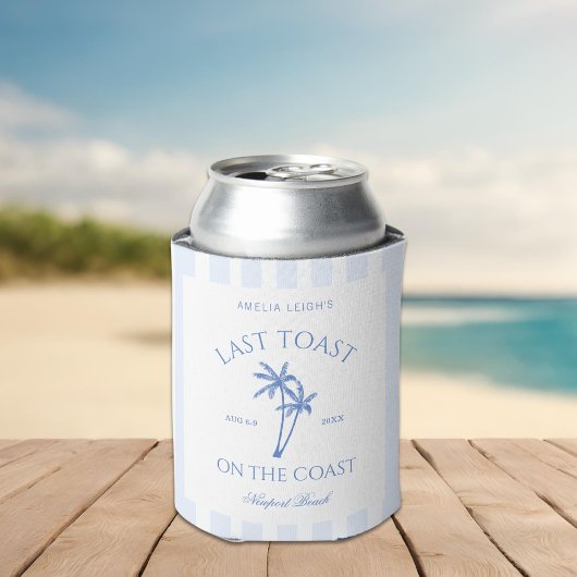 Laatste toast op de kust Palm Trees Bachelorette Blikjeskoeler