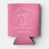Laatste Toast op de kust Roze Bachelorette Blikjeskoeler (Voorkant)