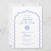 Laatste toast op de kust Seashell Bachelorette Kaart (Voorkant)