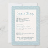 Laatste toast op de kust Shell Bachelorette Weeken Kaart (Achterkant)