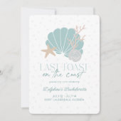 Laatste toast op de kust Shell Bachelorette Weeken Kaart (Voorkant)