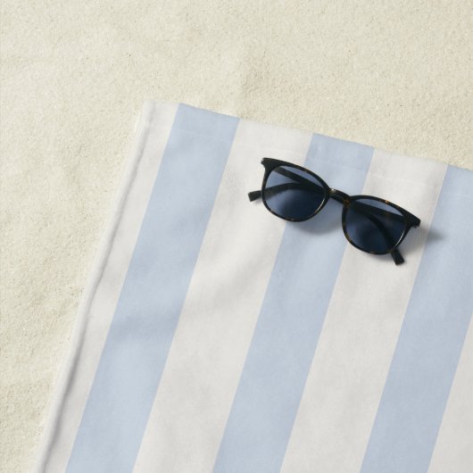 Laatste toast op de kust Stoffig Blauw Gestreept Strandlaken (In situ)