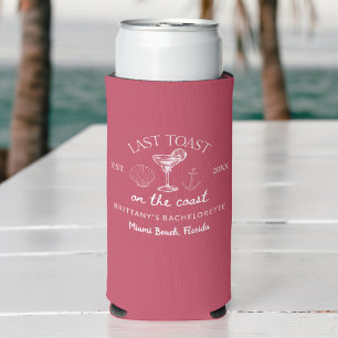 Laatste Toast Op De Kust Strand Bachelorette Feest Seltzer Blikjeskoeler