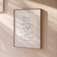 Laatste toast op de kust strand blauwe vrijgezelle