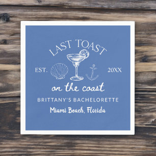 Laatste Toast Op De Kust Strand Bruidsmeisjes Uits Servet