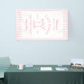 Laatste Toast Op De Kust Strand Roze Bachelorette Spandoek (Beurs)