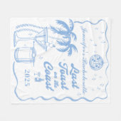 Laatste toast op de kust strand vrijgezellenfeest fleece deken (Voorkant (Horizontaal))