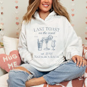Laatste toast op de kust strand vrijgezellenfeest hoodie