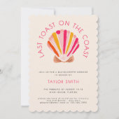 Laatste toast op de kust strand vrijgezellenfeest kaart (Voorkant)