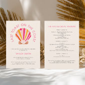 Laatste toast op de kust strand vrijgezellenfeest kaart