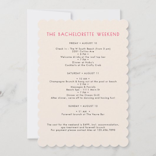 Laatste toast op de kust strand vrijgezellenfeest kaart (Achterkant)