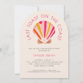 Laatste toast op de kust strand vrijgezellenfeest kaart (Voorkant)