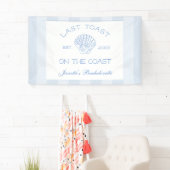 Laatste toast op de kust strand vrijgezellenfeest spandoek (Insitu)