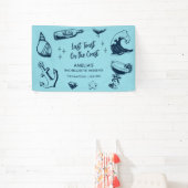 Laatste toast op de kust strand vrijgezellenfeest spandoek (Insitu)