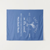 Laatste toast op de kust strand vrijgezellenfeest wandkleed (Voorkant (horizontaal))