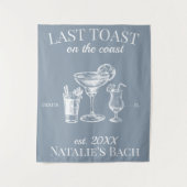 Laatste toast op de kust strand vrijgezellenfeest wandkleed (Voorkant)