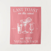 Laatste toast op de kust strand vrijgezellenfeest wandkleed (Voorkant)