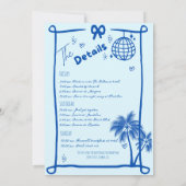 Laatste toast op de kust strand vrijgezellenweeken kaart (Achterkant)