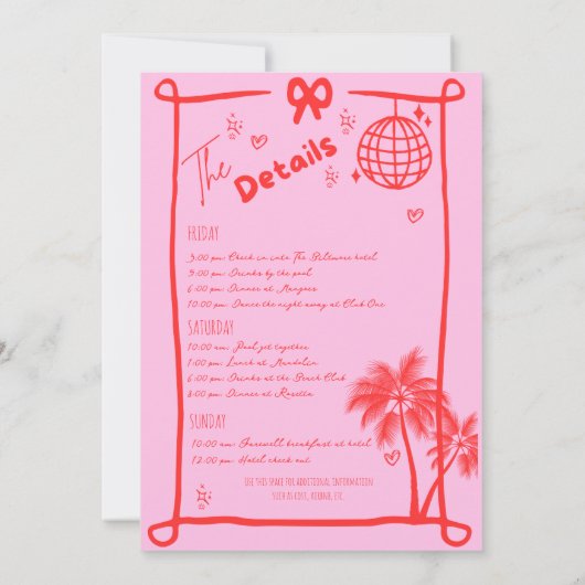 Laatste toast op de kust strand vrijgezellenweeken kaart (Achterkant)