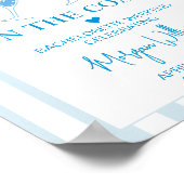 Laatste toast op de kust vrijgezellenbord, welkom poster (Hoek)